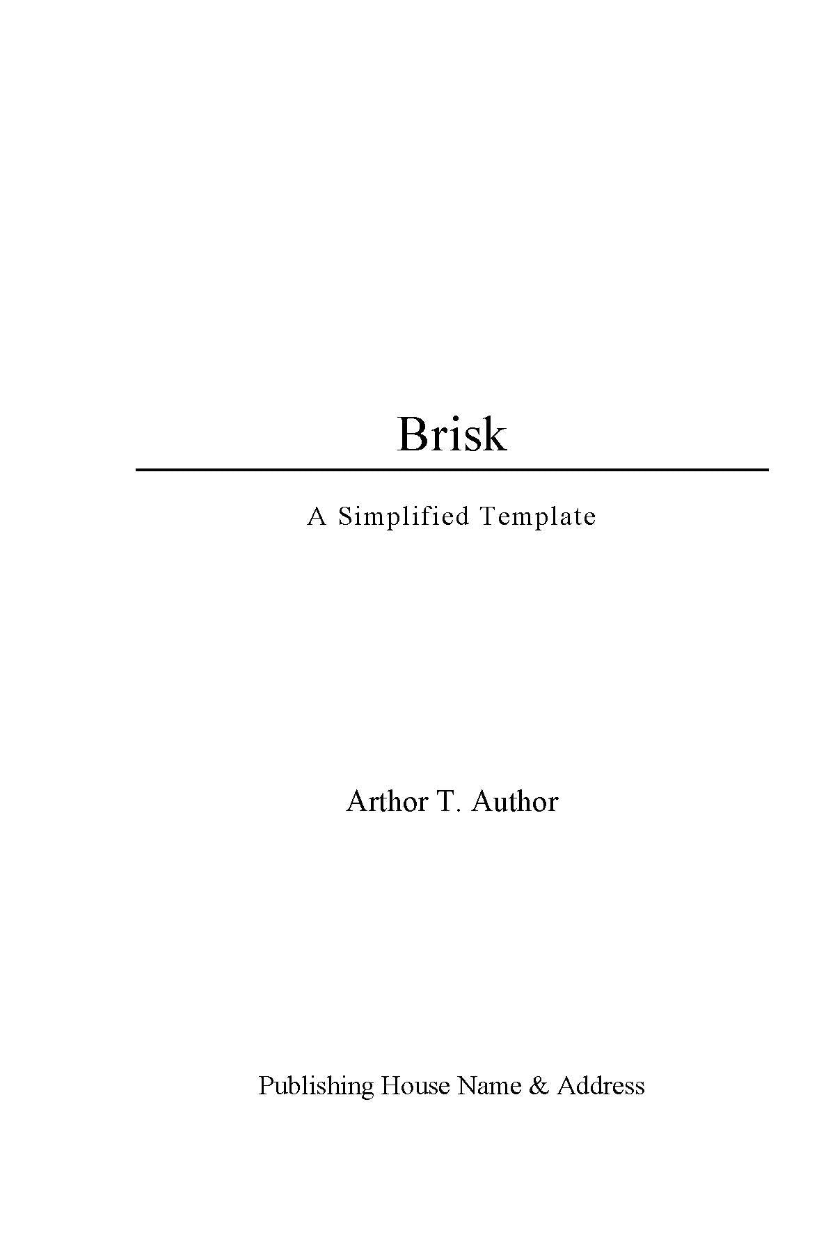 Grande — Large Print Book Template for Microsoft Word
